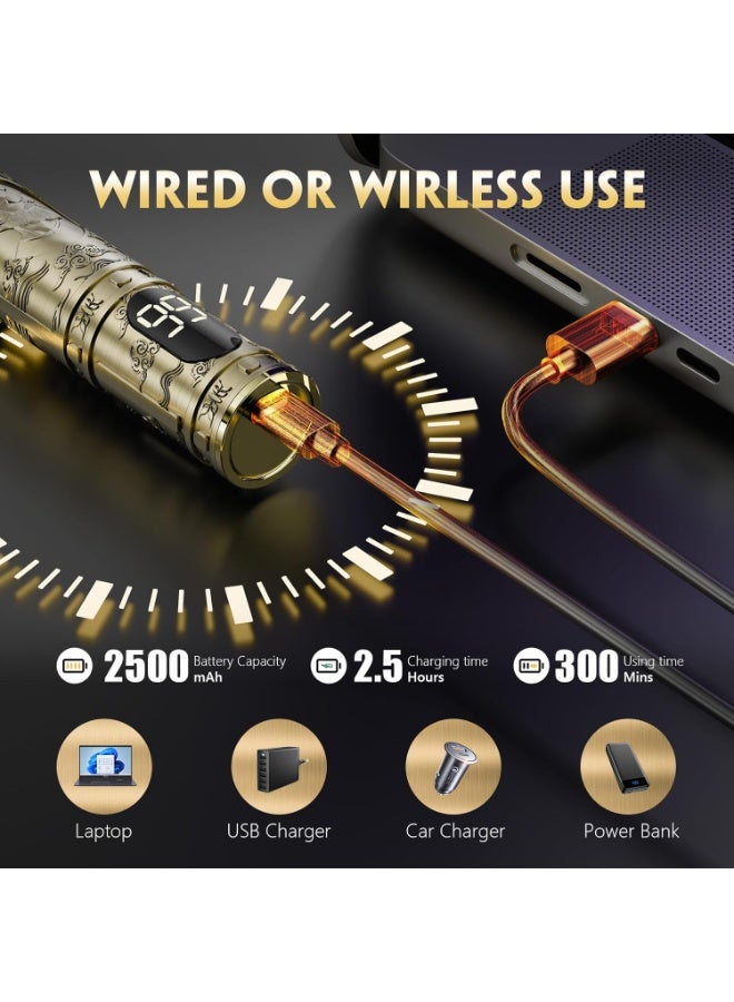 general Hair Trimmer for Men Professional, Men's Hair Clippers T Blade Clippers for Hair Cutting, Zero Gapped Beard Trimmer with LED Display for Gift, Barbers and Stylists - Image 4